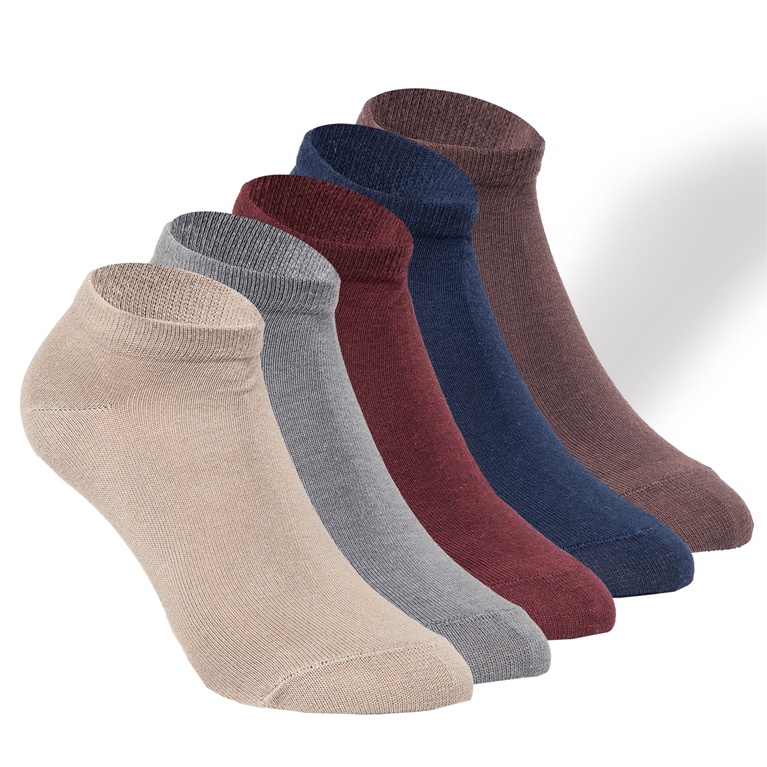 Sneakersocken 5er-Pack "Coloured lowcut"